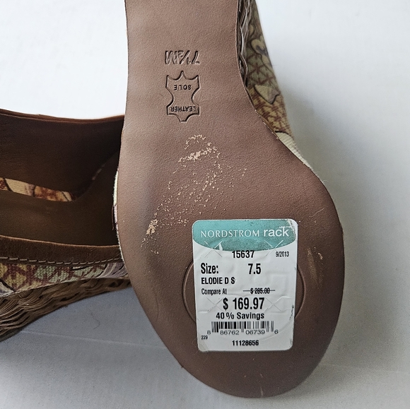 Tory Burch Basket Wedges Excellent Condition - Picture 6 of 6